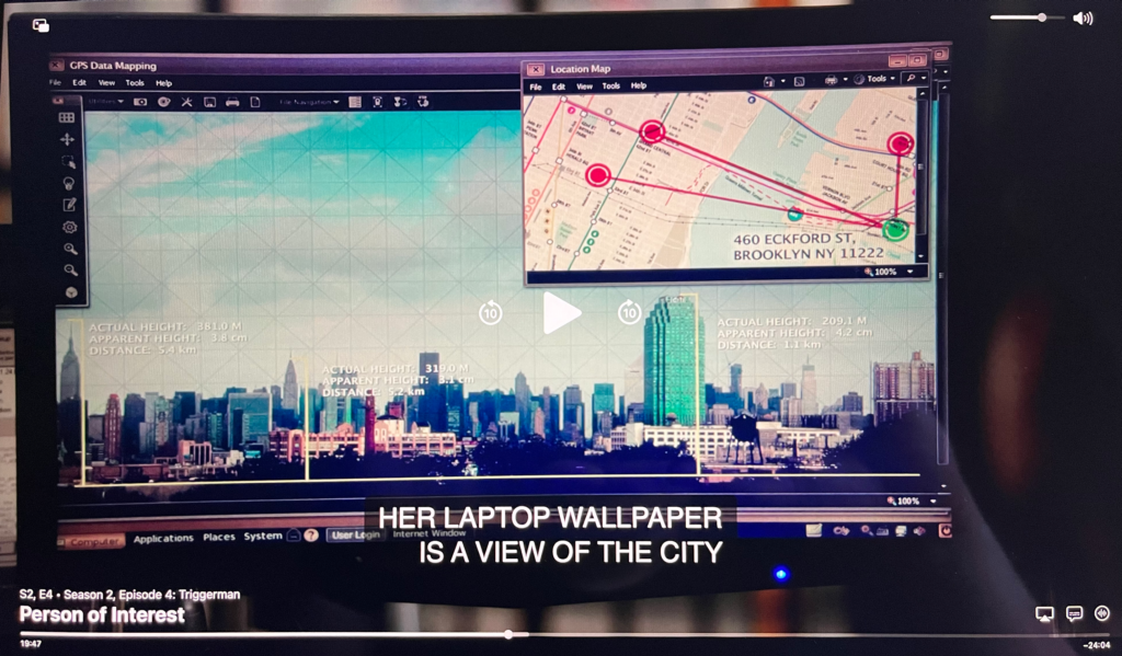 Image showing a desktop from Person of Interest